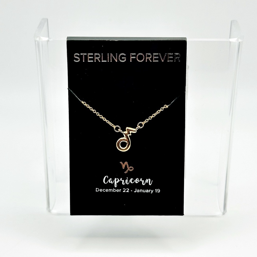Sterling Forever Zodiac Sign Necklace - Capricorn